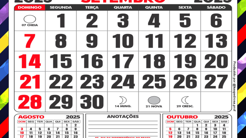 Setembro 2025 no RN: o mês mais “mão de vaca” do calendário