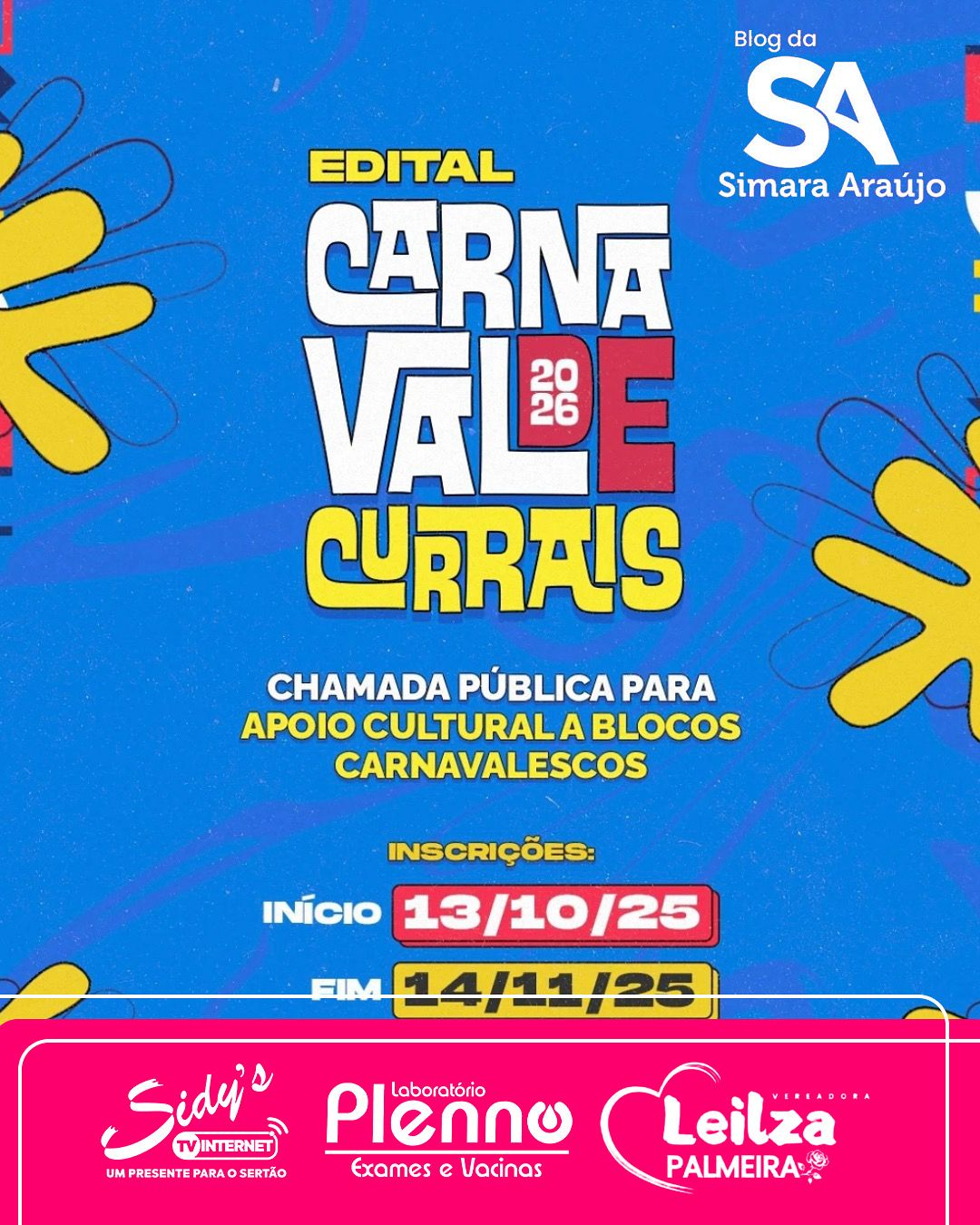 Prefeitura de Currais Novos lança edital de apoio a blocos carnavalescos