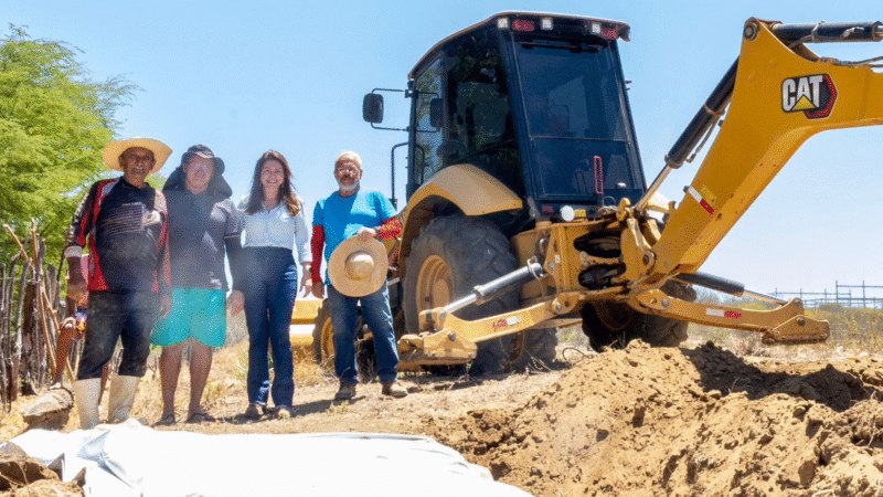 Milena Galvão vistoria obra de barragem submersa viabilizada pelo Dep. Ezequiel Ferreira