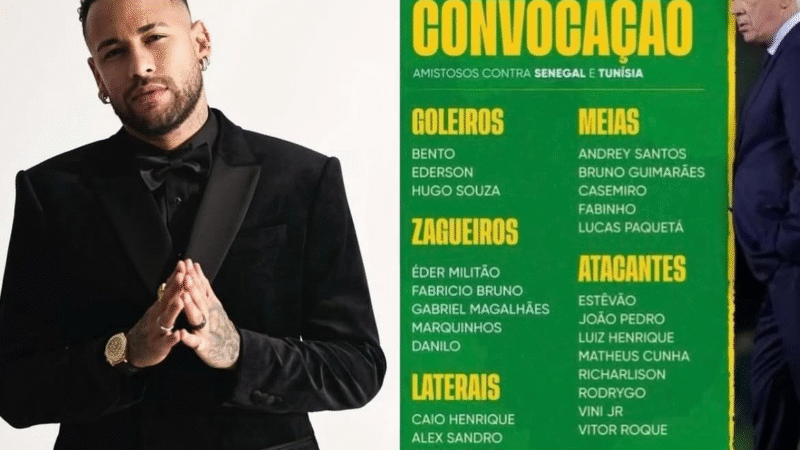 Seleção sem Neymar