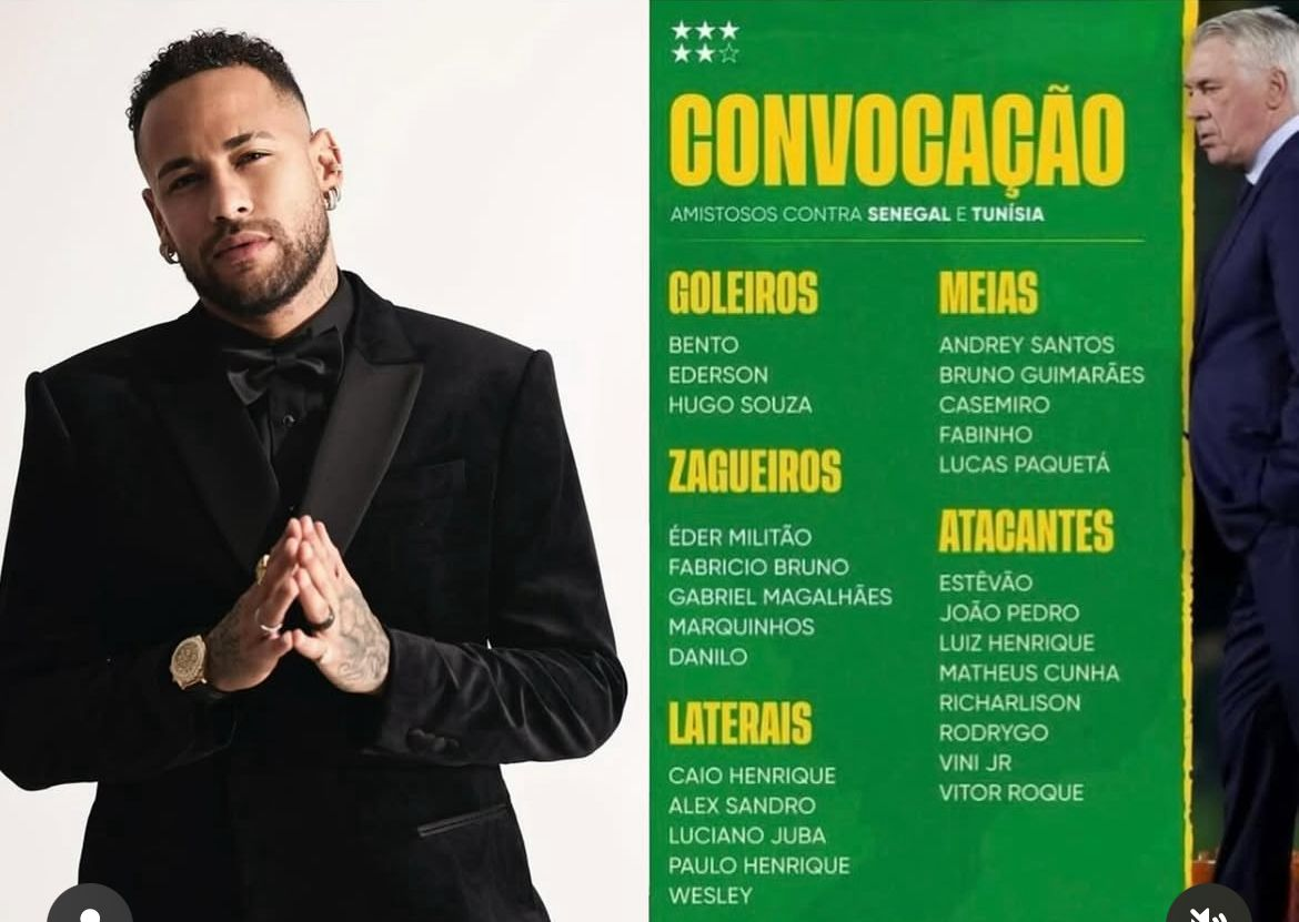 Seleção sem Neymar