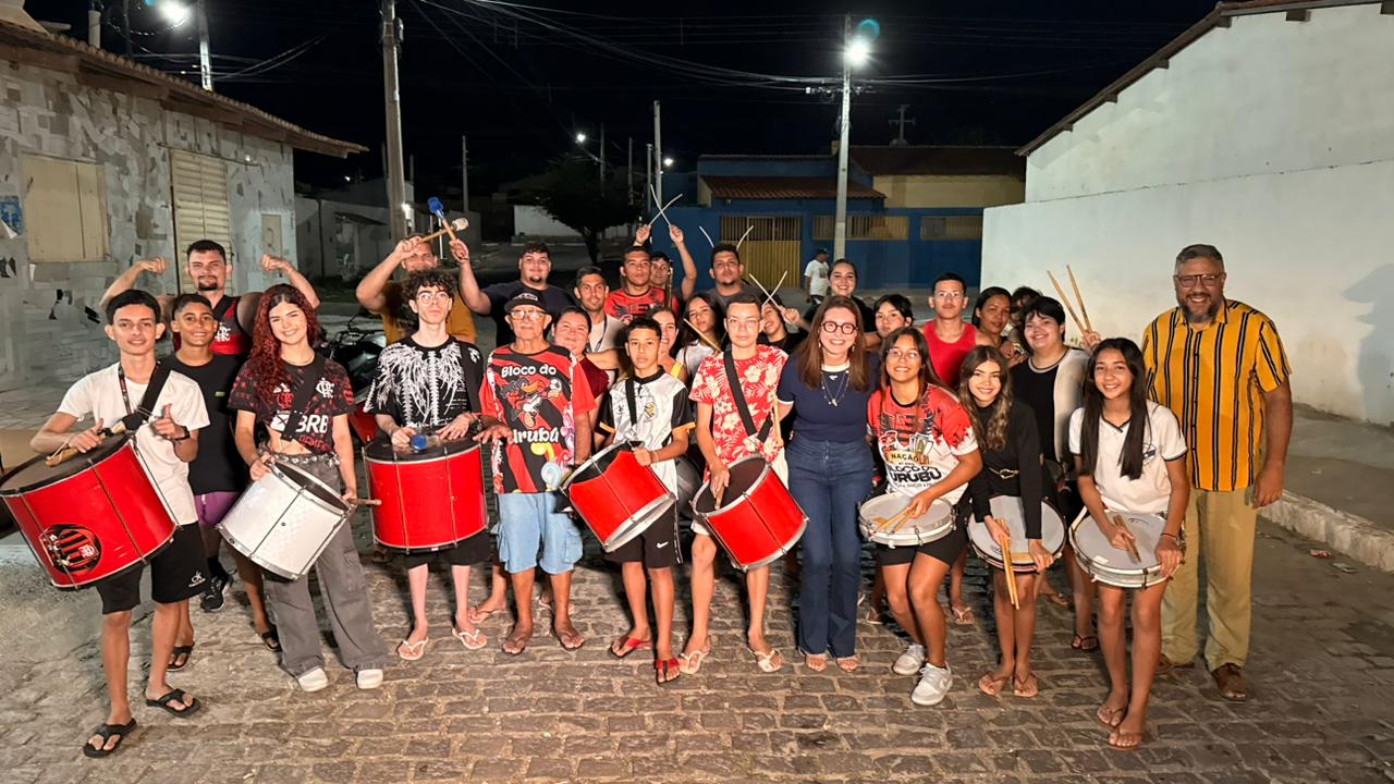 Milena Galvão visita ensaios carnavalescos e reforça apoio da gestão ao Carnaval 2026 em Currais Novos