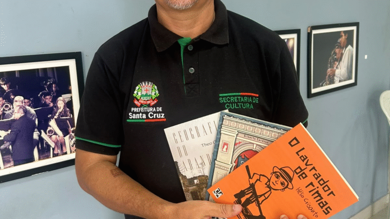 Santa Cruz valoriza escritores locais com livros adquiridos pela Lei Aldir Blanc